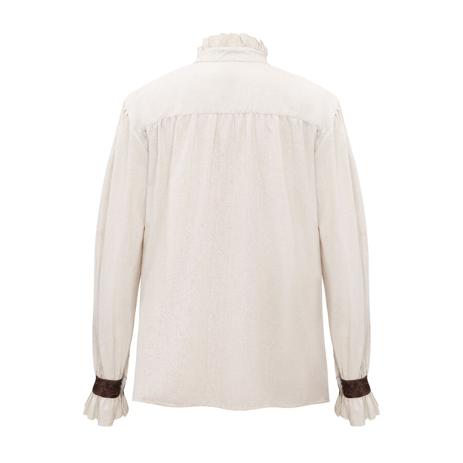 photo n°2 : Chemise médiévale homme avec laçage et empiècements simili cuir