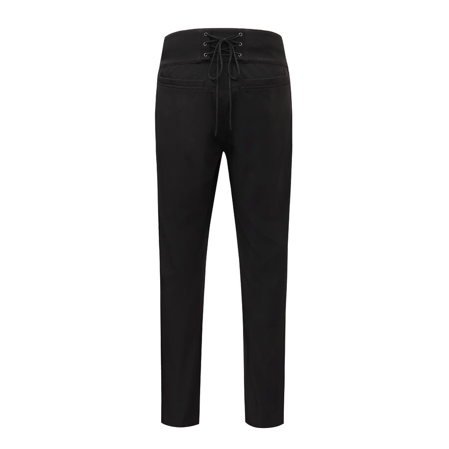 photo n&deg;7 : Pantalon coton noir steampunk taille haute &agrave; boutons Argent&eacute;s