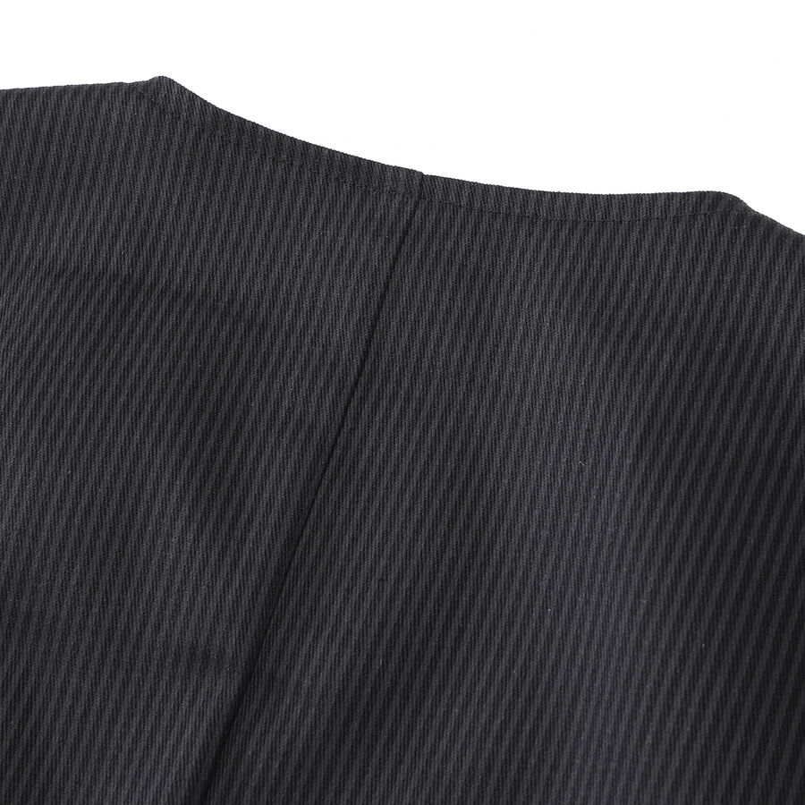 photo n&deg;7 : Gilet steampunk victorien homme - simili cuir patin&eacute; et tissu ray&eacute; noir