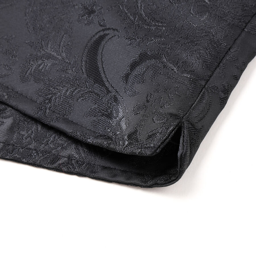 photo n&deg;9 : Gilet victorien steampunk homme - brocart noir &agrave; boutons d&eacute;coratifs