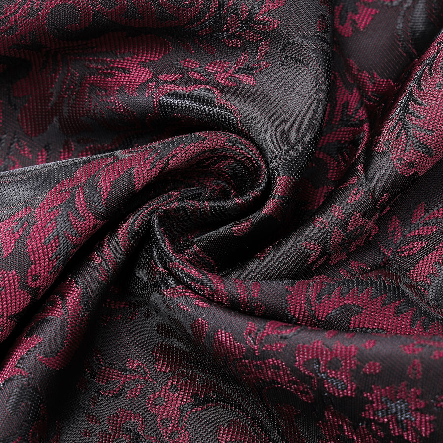 photo n&deg;10 : Gilet victorien steampunk homme - brocart bordeaux/noir &agrave; boutons d&eacute;coratifs