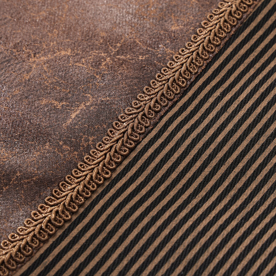 photo n°6 : Gilet steampunk homme - simili cuir vieilli & panneaux rayés