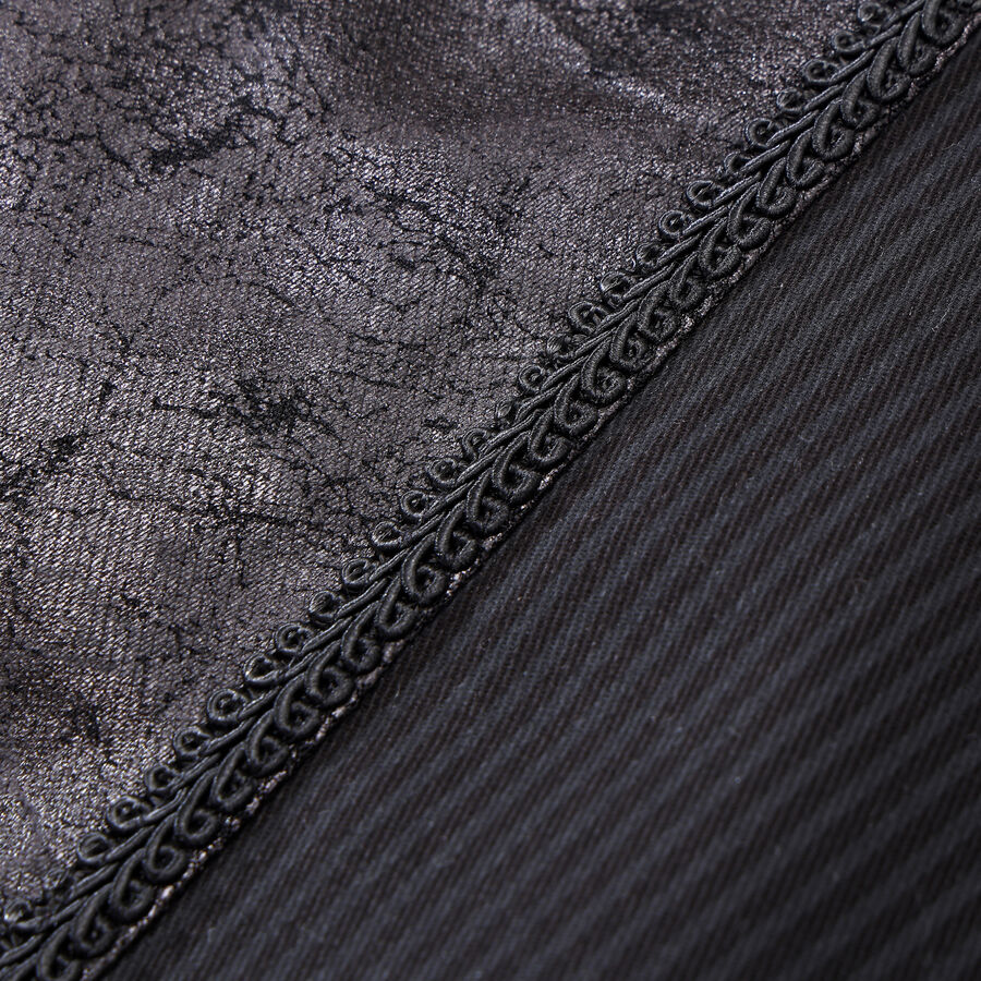 photo n°6 : Gilet steampunk homme - simili cuir vieilli & panneaux rayés