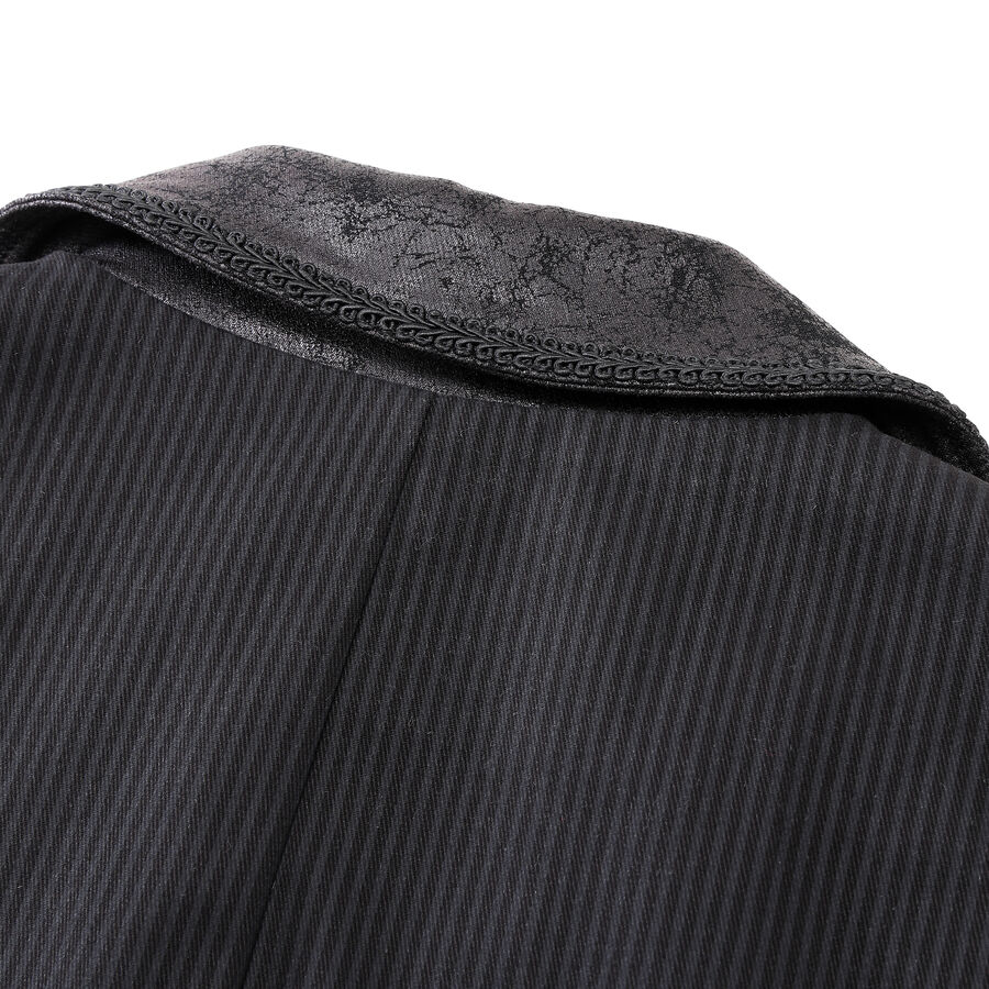 photo n°7 : Gilet steampunk homme - simili cuir vieilli & panneaux rayés