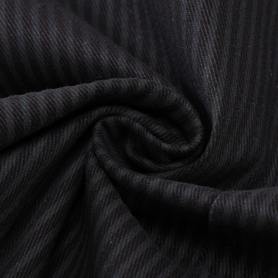 photo n&deg;10 : Veste steampunk homme ray&eacute;e noir avec imitation cuir et engrenages