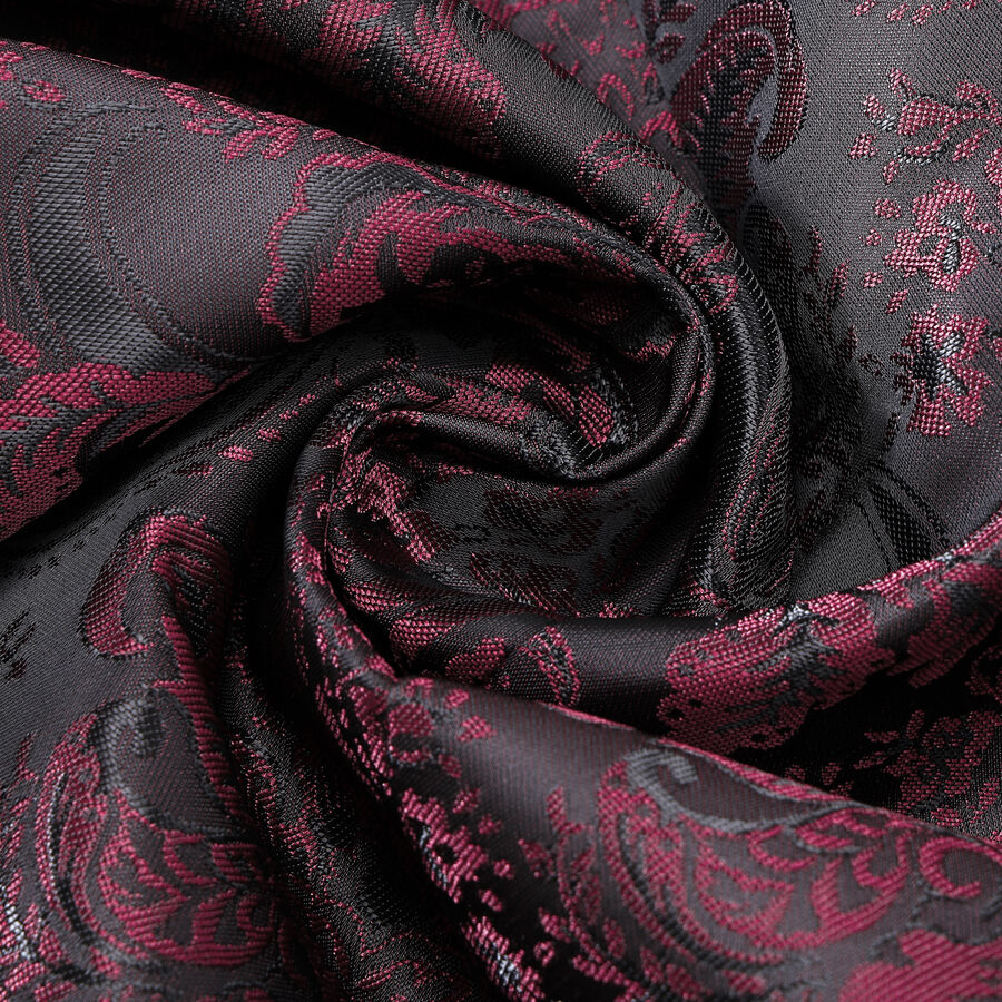 photo n°10 : Veste queue-de-pie gothique homme en brocart bordeaux à double boutonnage