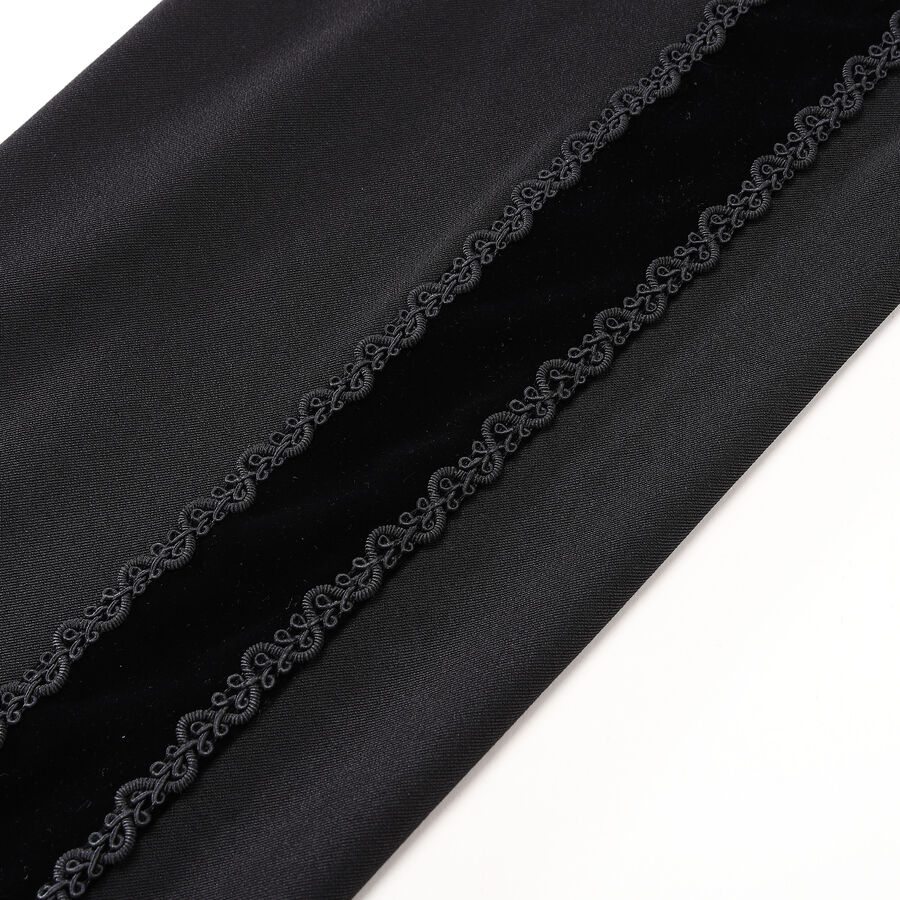 photo n&deg;10 : Pantalon coton noir steampunk taille haute &agrave; boutons Argent&eacute;s
