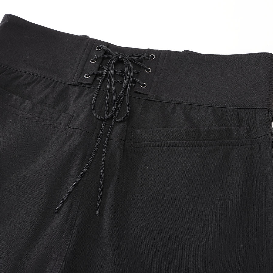 photo n&deg;12 : Pantalon coton noir steampunk taille haute &agrave; boutons Argent&eacute;s