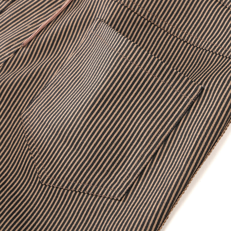 photo n&deg;9 : Pantalon ray&eacute; steampunk taille haute &agrave; boutons bronze