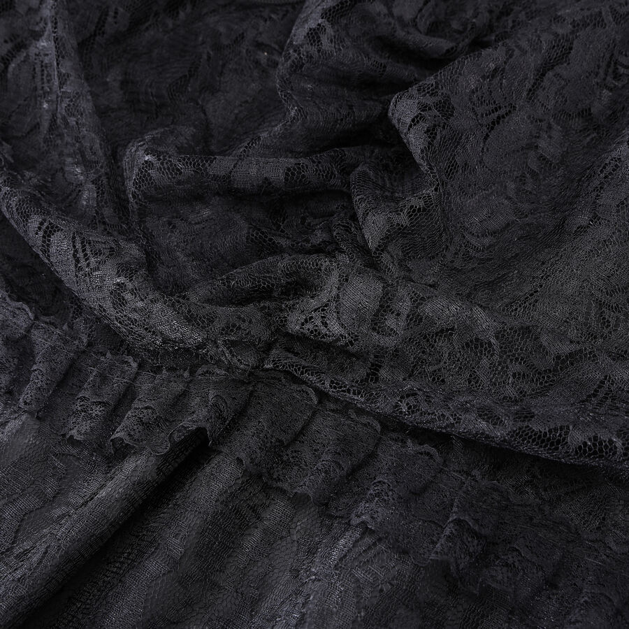 photo n&deg;10 : Jupe corset gothique longue en velours et dentelle noire