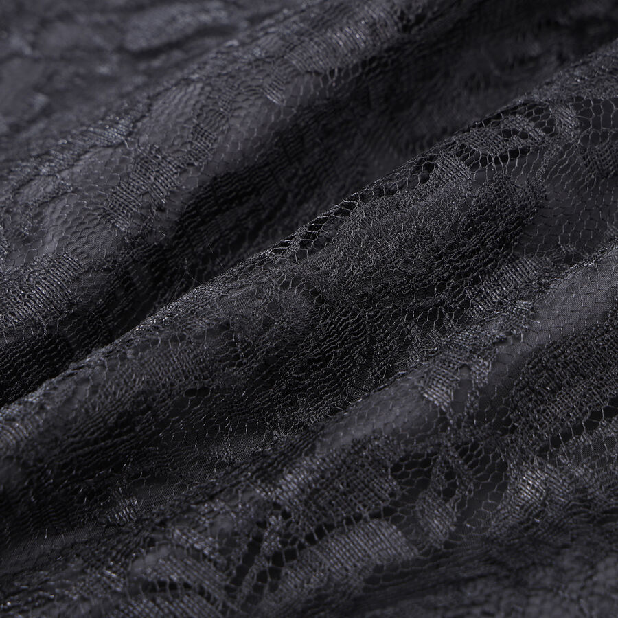 photo n&deg;11 : Jupe corset gothique longue en velours et dentelle noire