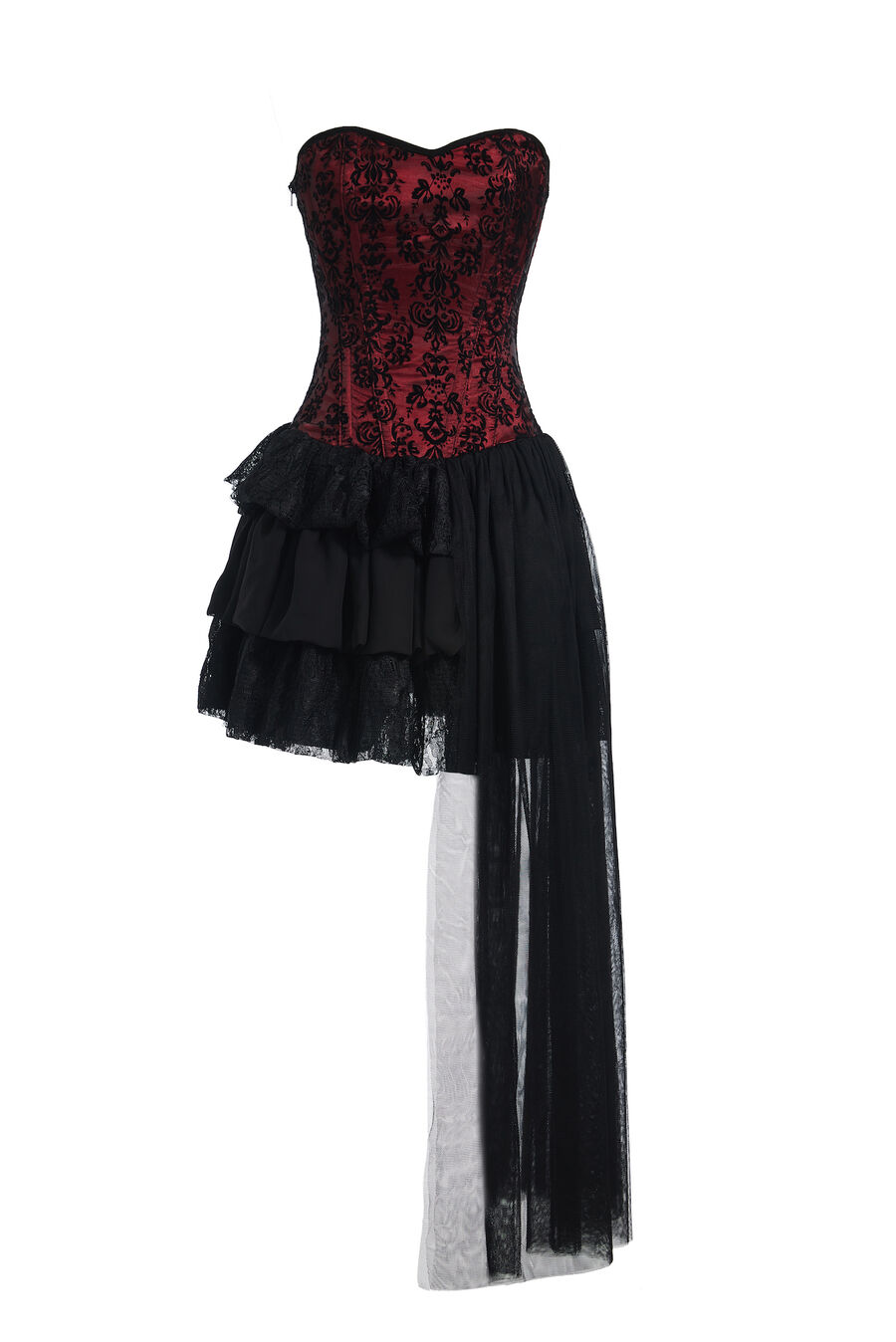 photo n&deg;8 : Robe bustier gothique asym&eacute;trique