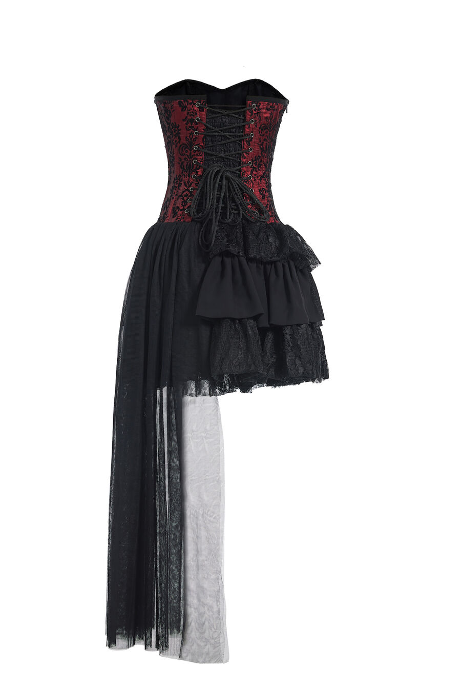 photo n&deg;9 : Robe bustier gothique asym&eacute;trique