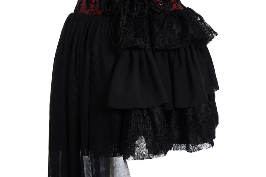 photo n&deg;13 : Robe bustier gothique asym&eacute;trique