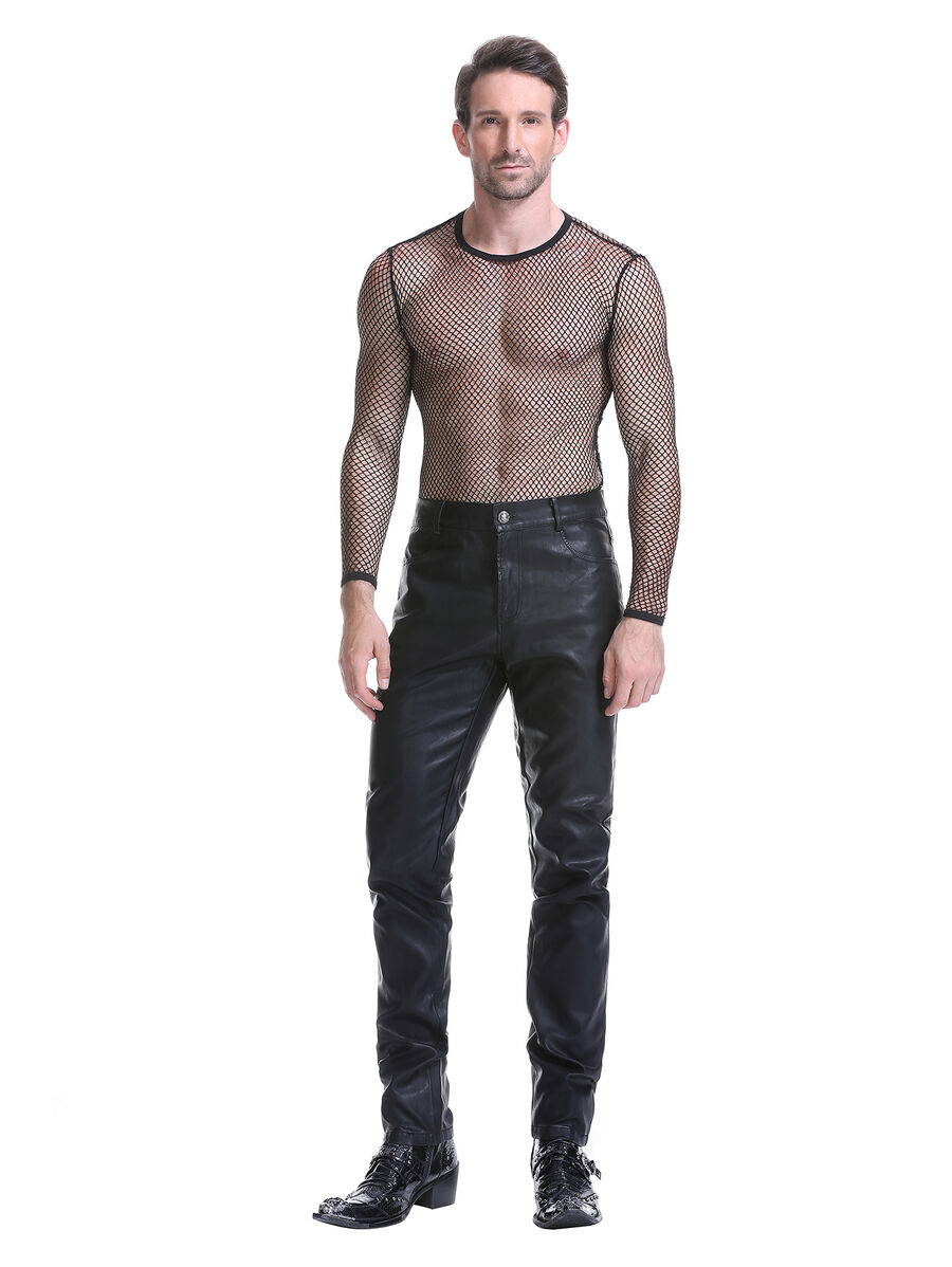 Pantalon gothique similicuir homme