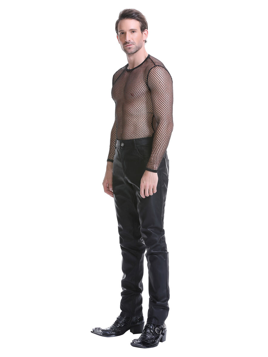 photo n&deg;3 : Pantalon gothique similicuir homme