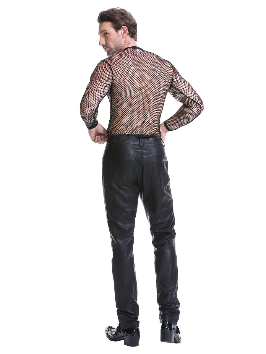 photo n&deg;4 : Pantalon gothique similicuir homme