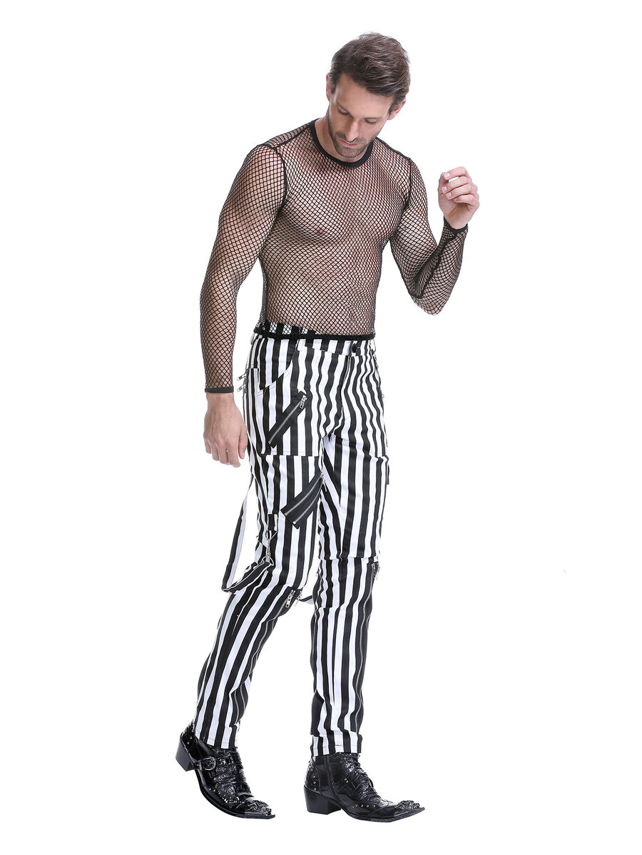 photo n&deg;11 : Pantalon Gothique Punk Rock a zips