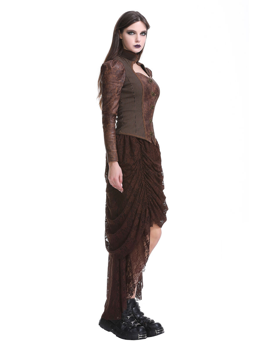 photo n&deg;3 : Jupe gothique victorienne en dentelle asym&eacute;trique