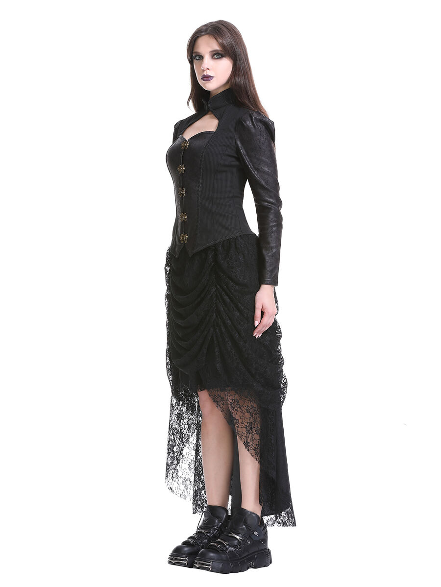 photo n&deg;2 : Jupe gothique victorienne en dentelle asym&eacute;trique