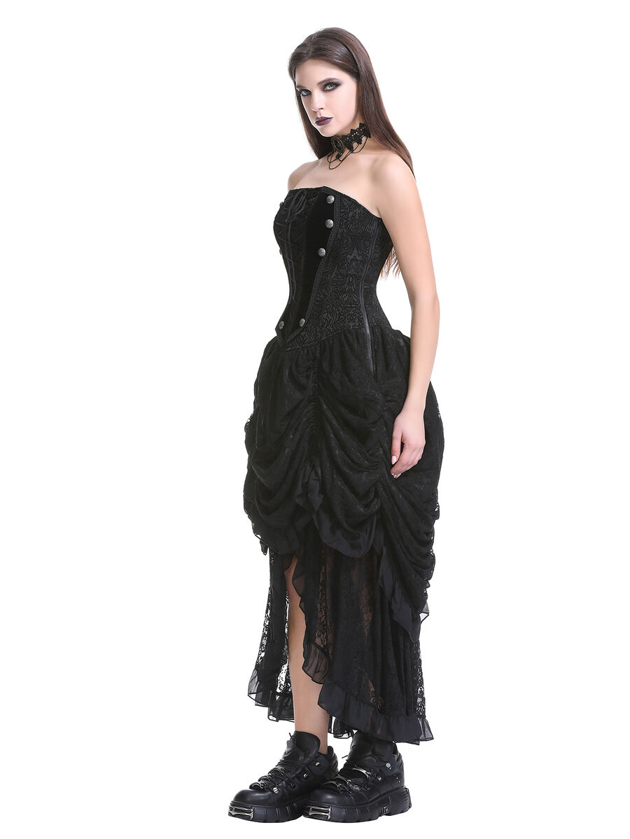 photo n&deg;3 : Robe corset gothique victorienne noire