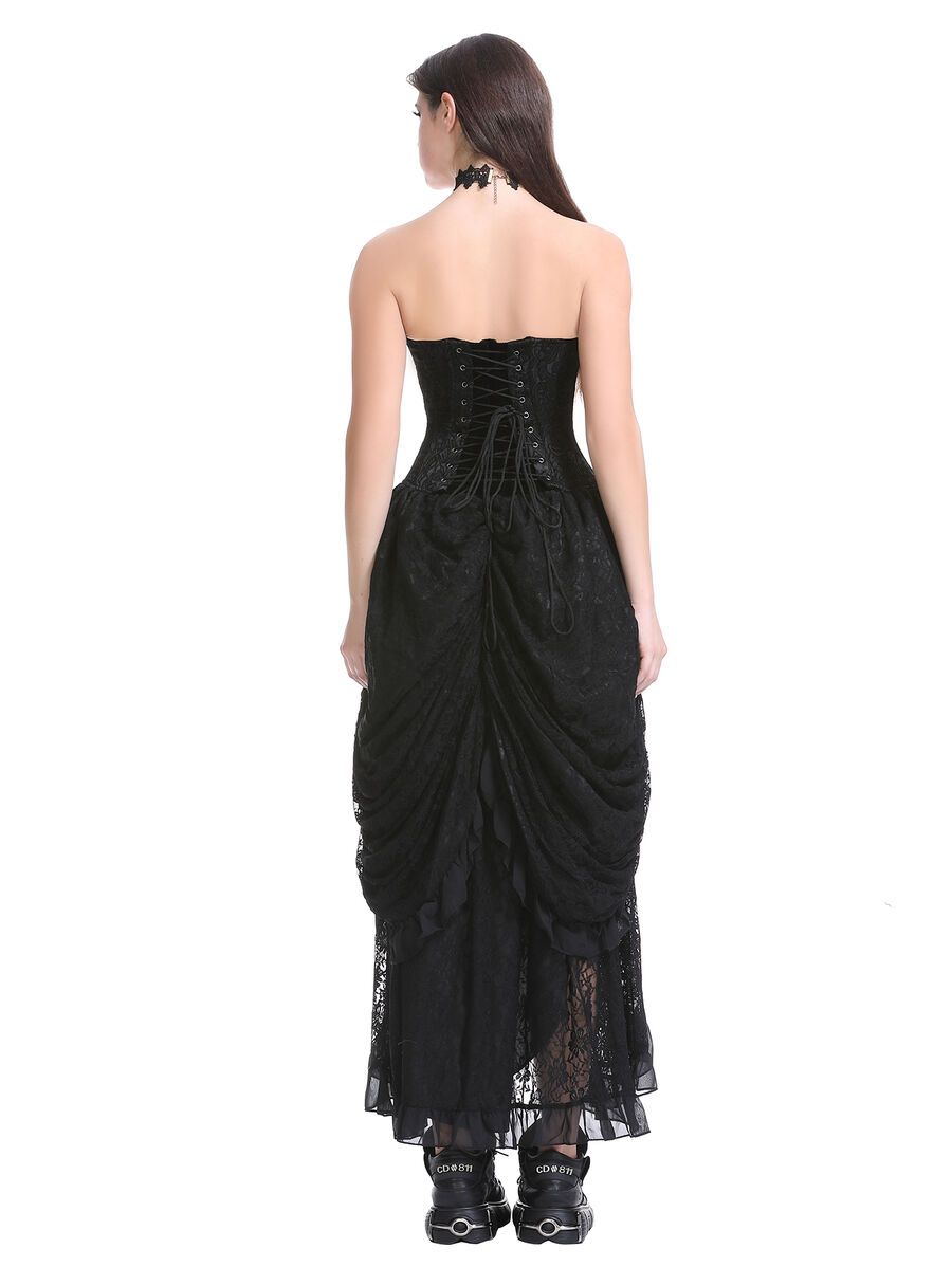 photo n&deg;4 : Robe corset gothique victorienne noire