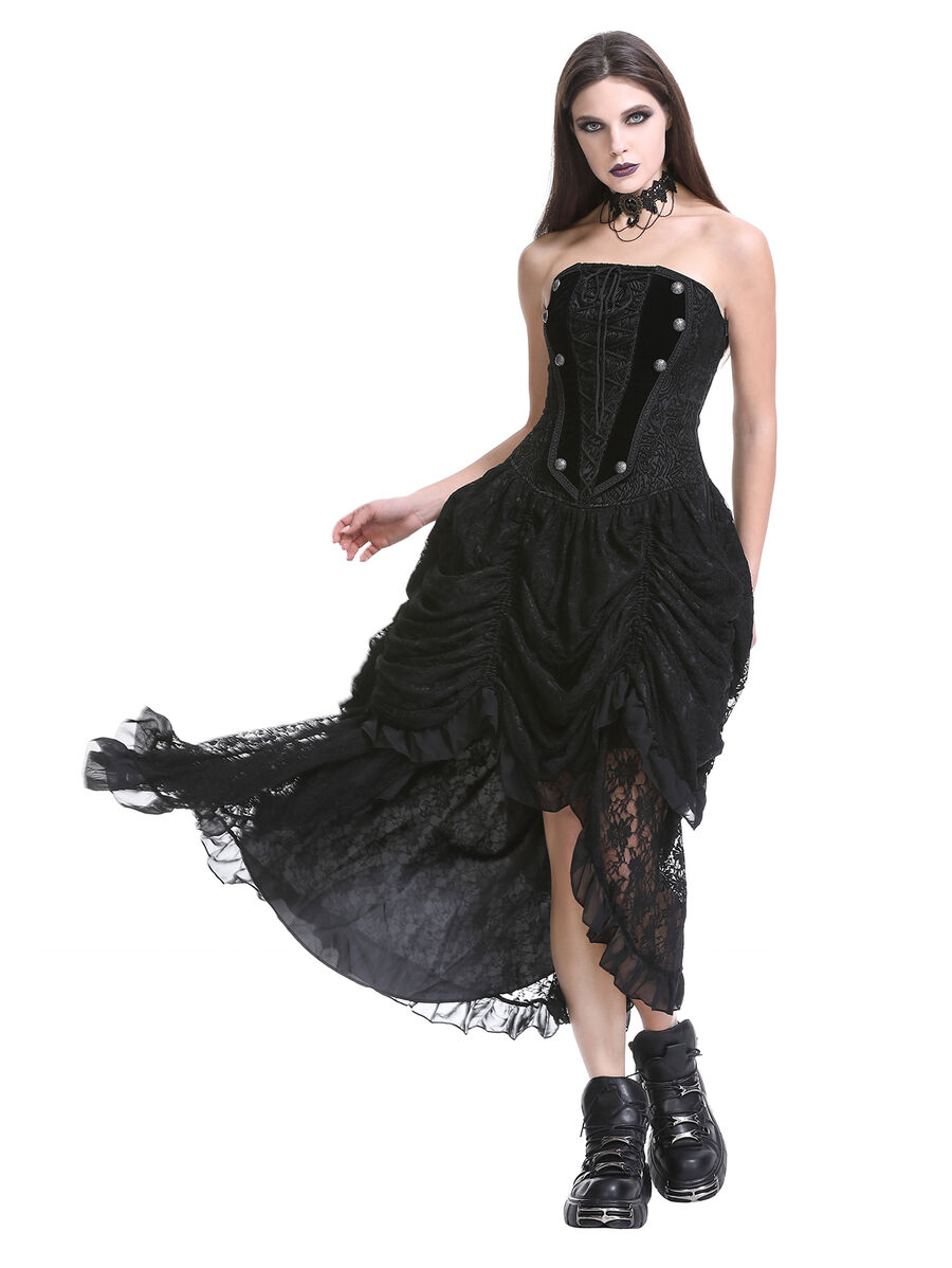 photo n&deg;5 : Robe corset gothique victorienne noire