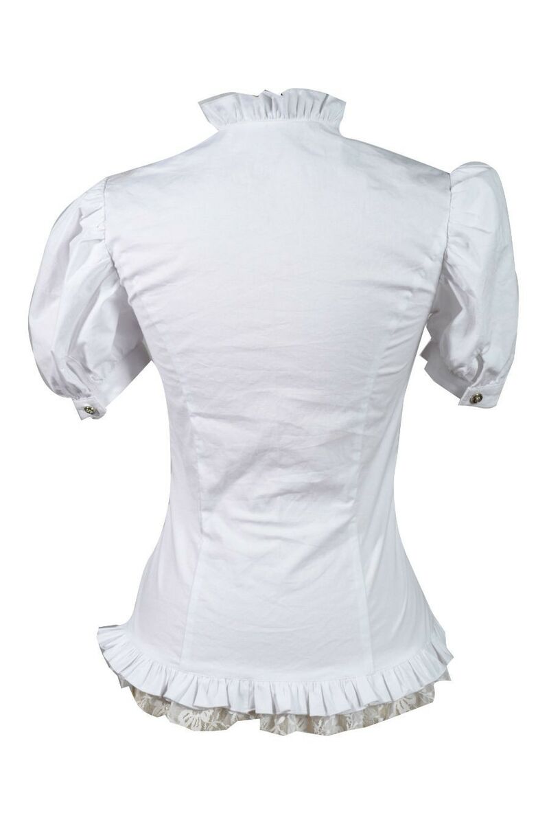 photo n&deg;6 : Chemise Bustier Gothique Victorien blanche c010047