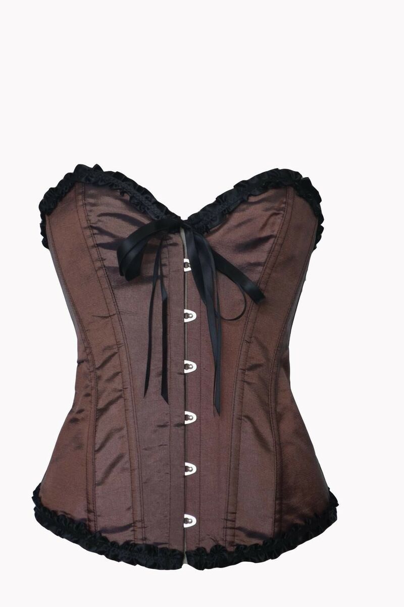 photo n&deg;4 : Corset Glamour Sexy P&iuml;n-Up Cam&eacute;l&eacute;on Caramel
