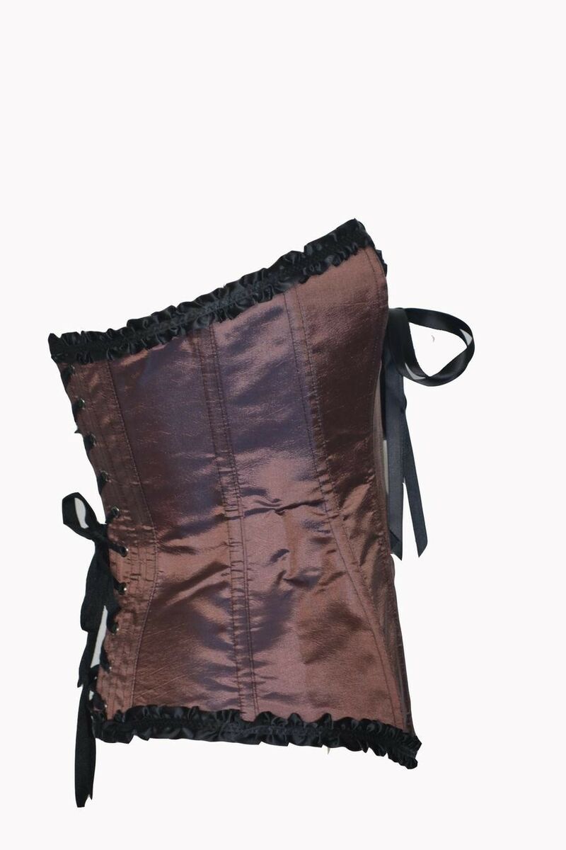 photo n&deg;5 : Corset Glamour Sexy P&iuml;n-Up Cam&eacute;l&eacute;on Caramel