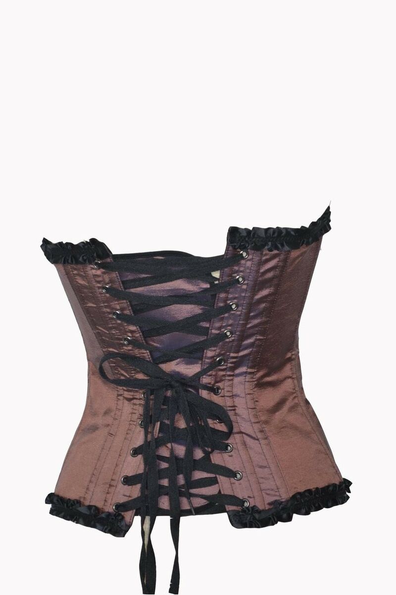 photo n&deg;6 : Corset Glamour Sexy P&iuml;n-Up Cam&eacute;l&eacute;on Caramel