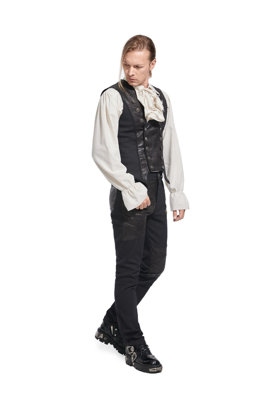 photo n°2 : Gilet steampunk à rayure pour homme
