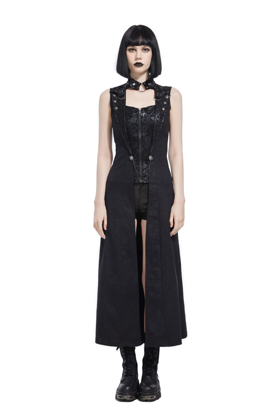 Robe Gilet longue gothique