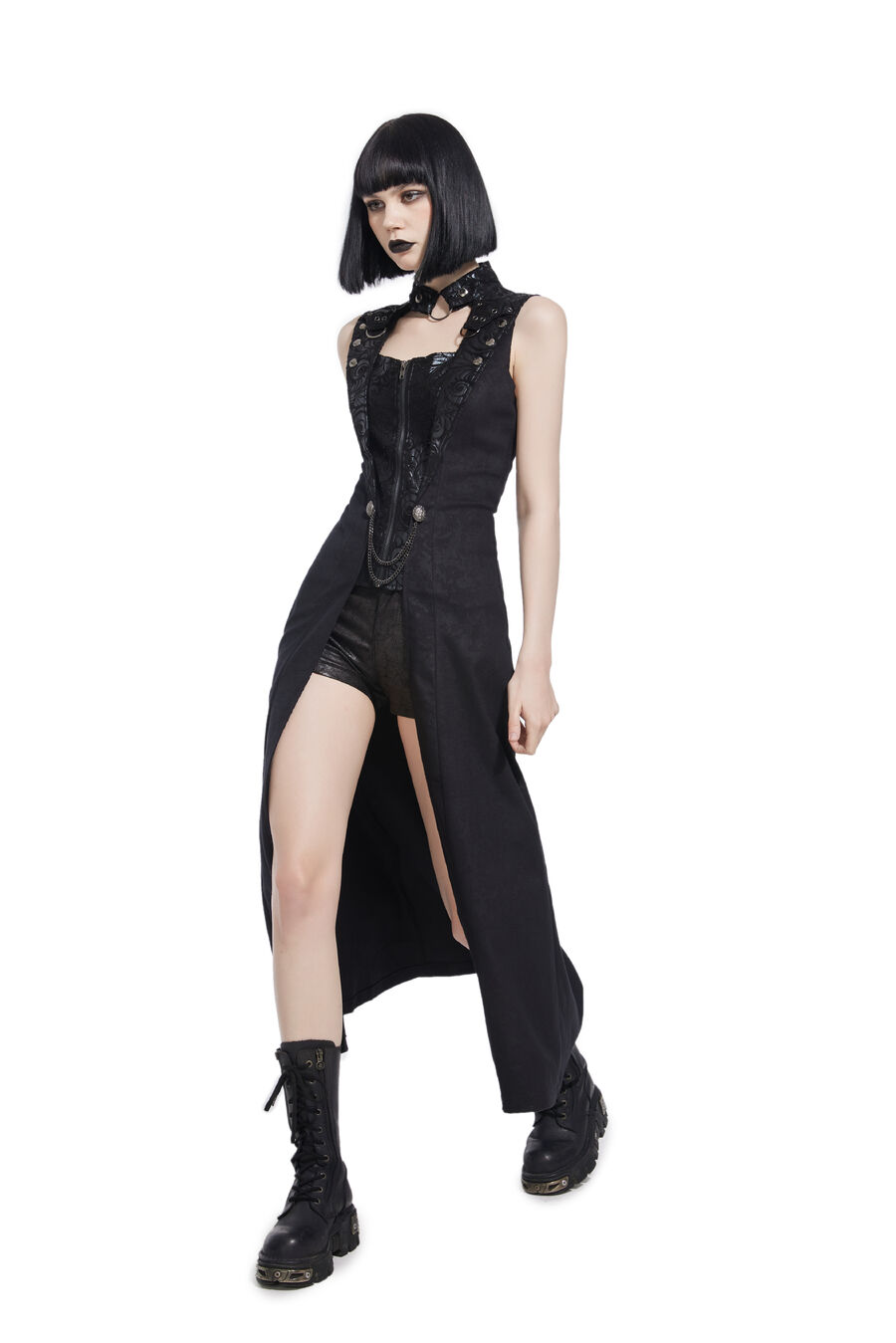 photo n&deg;4 : Robe Gilet longue gothique