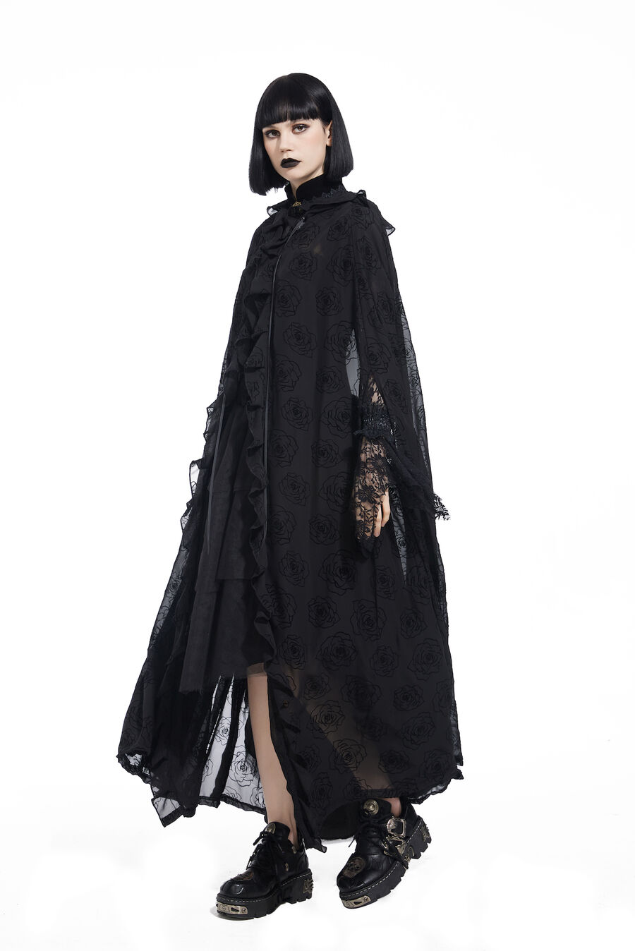 photo n&deg;4 : cape femme flocage velours