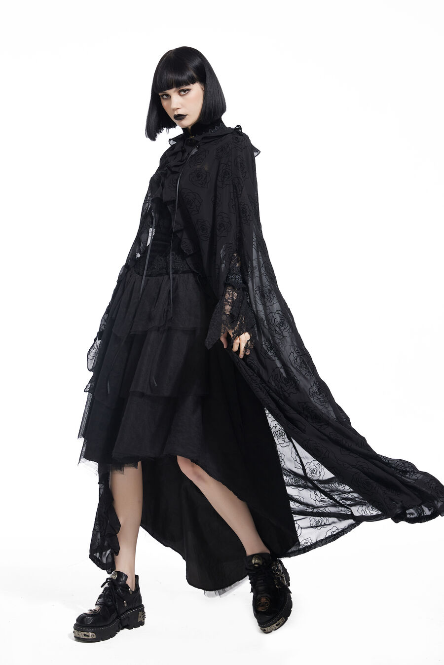 photo n&deg;3 : cape femme flocage velours