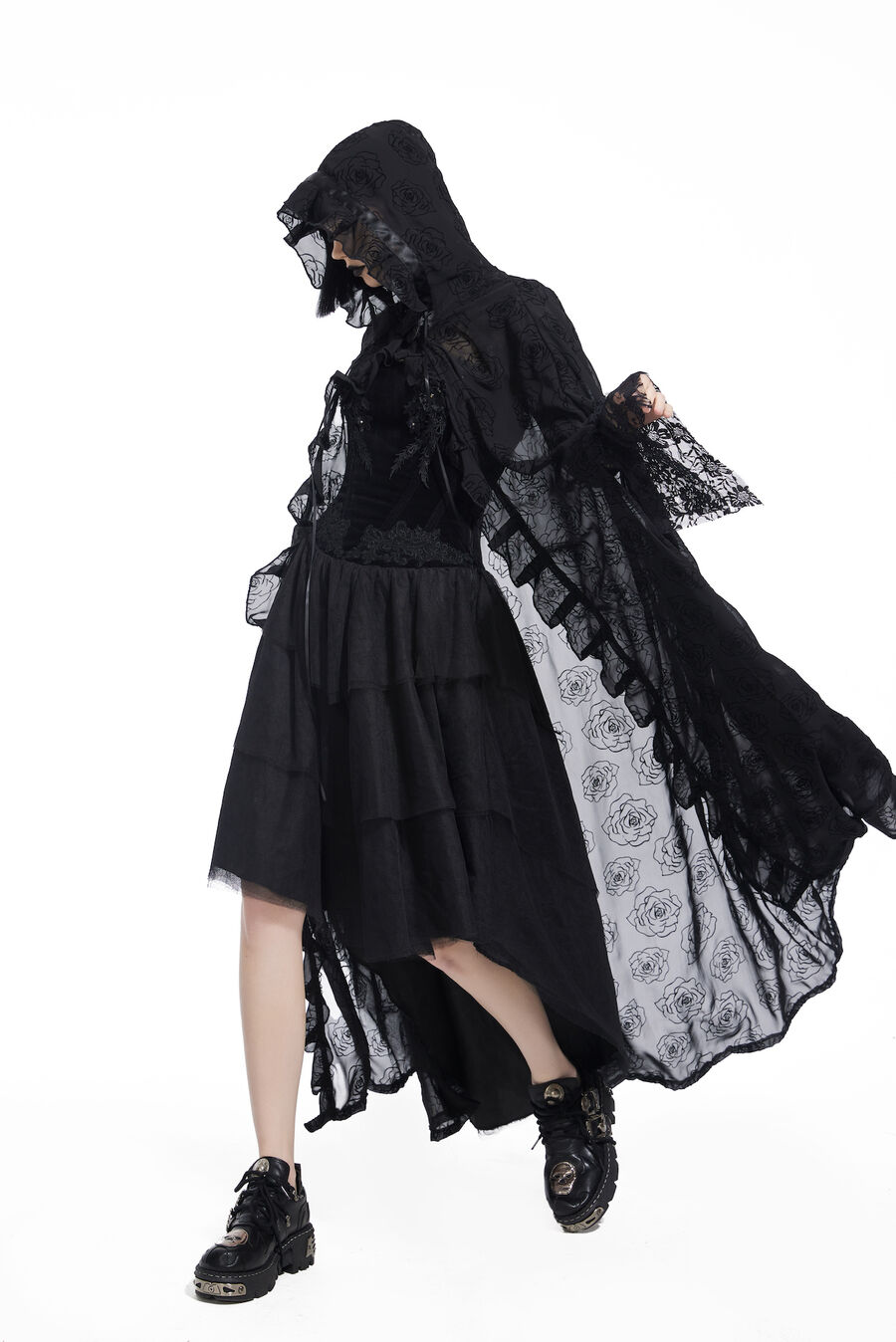 photo n&deg;2 : cape femme flocage velours