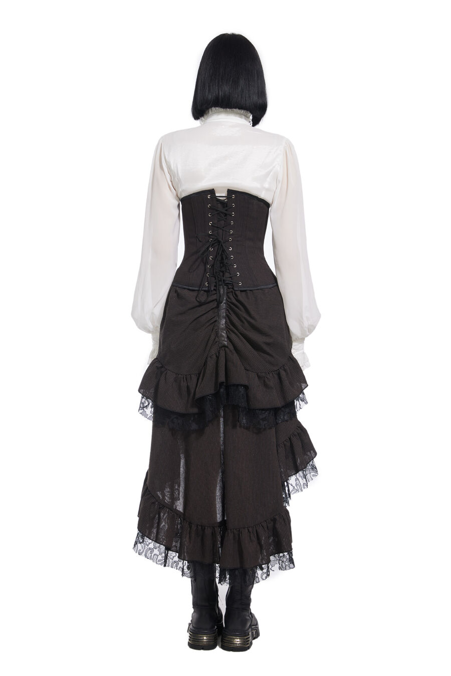 photo n&deg;5 : serre-taille Sexy a rayures marron