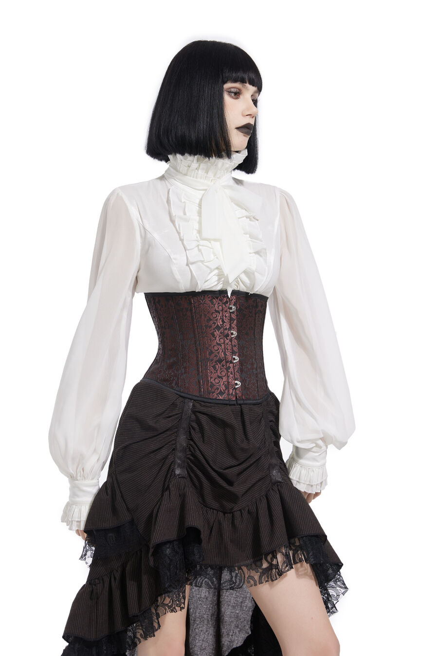 photo n°4 : Corset Sexy Glamour Laçage brocard