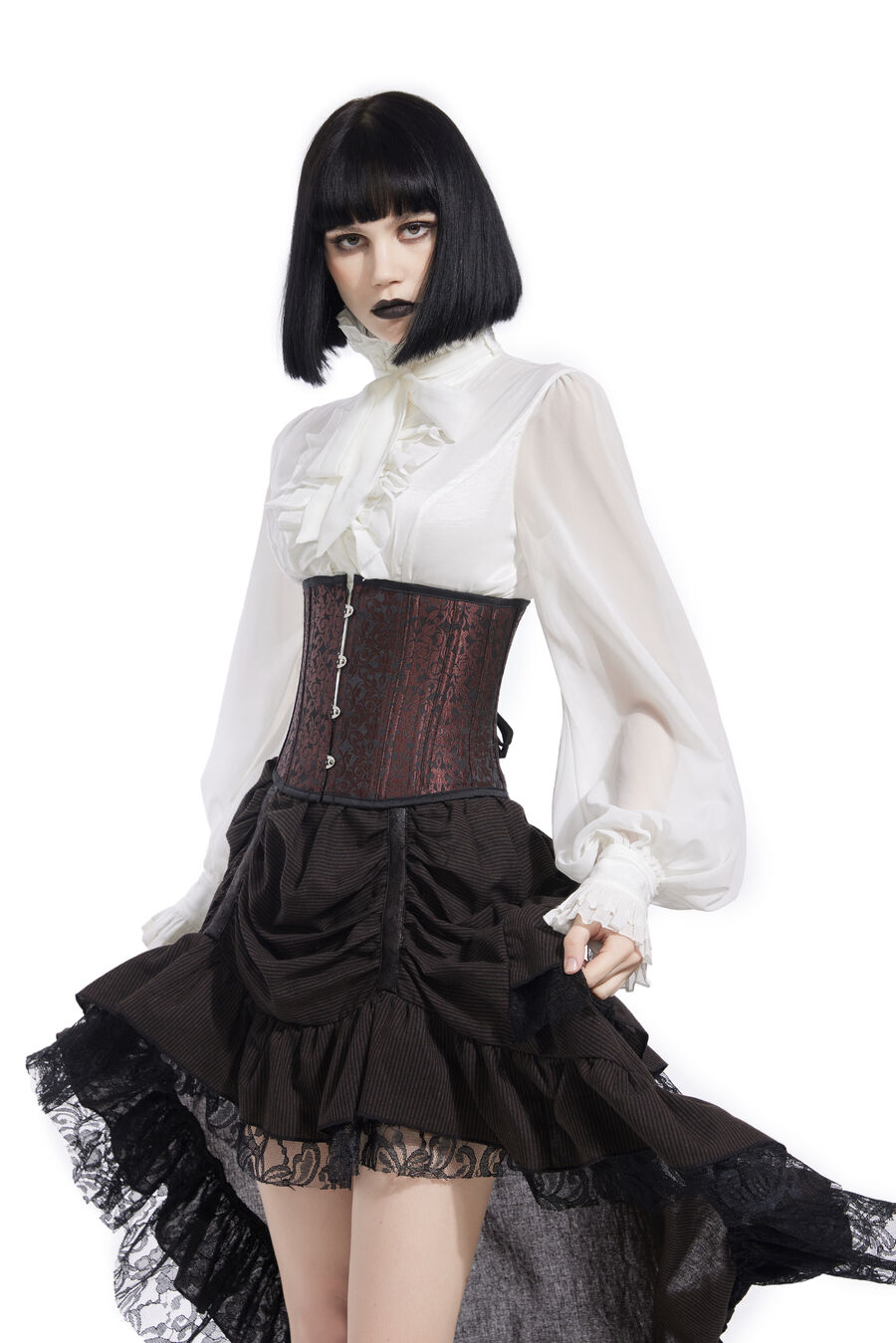 Corset Sexy Glamour Laçage brocard