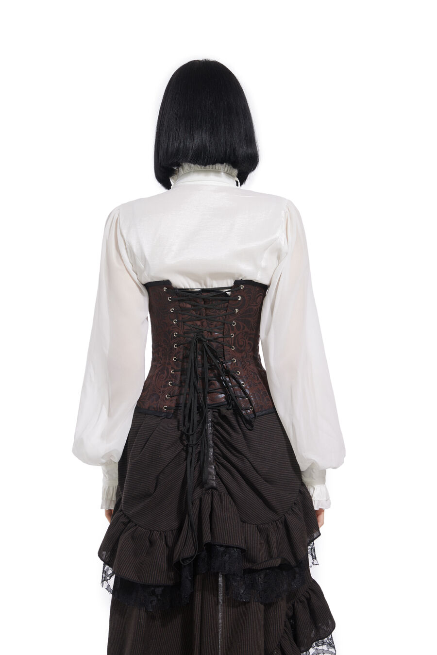 photo n&deg;3 : Corset Sexy Glamour La&ccedil;age imprimer noir