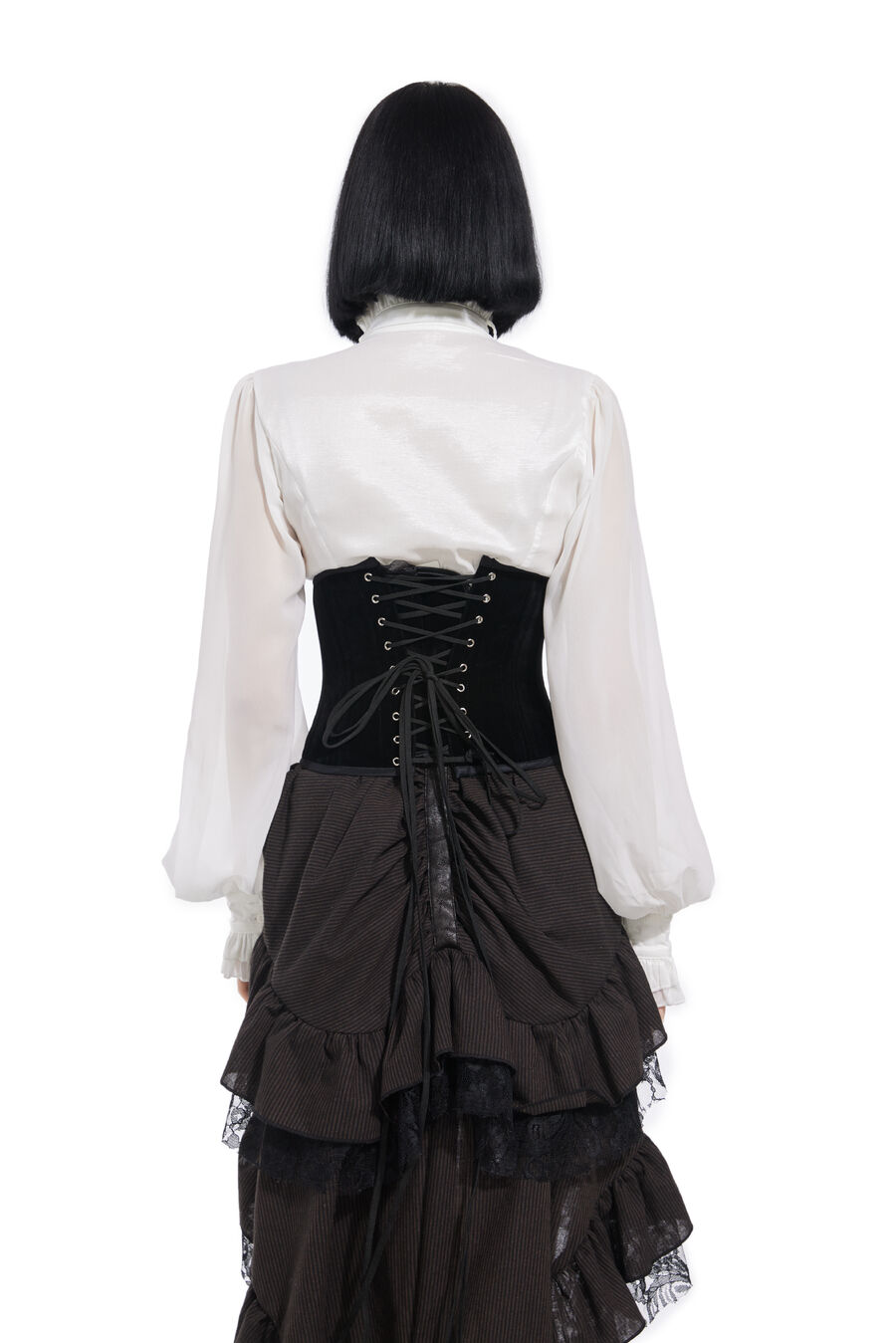 photo n°6 : serre-taille Sexy Glamour Laçage Velours noir