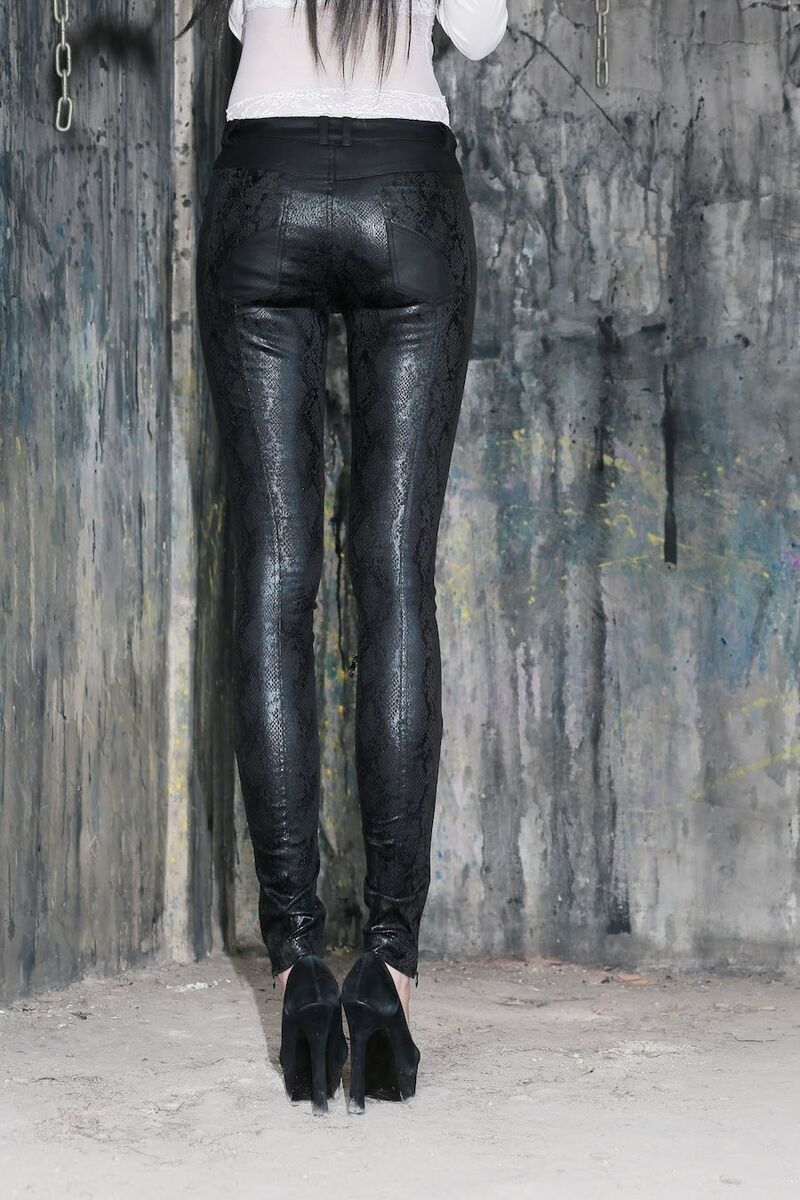 photo n&deg;5 : Legging noir effet serpent