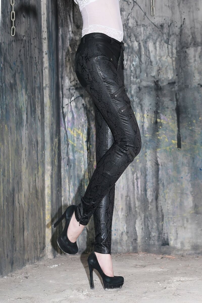 photo n&deg;6 : Legging noir effet serpent