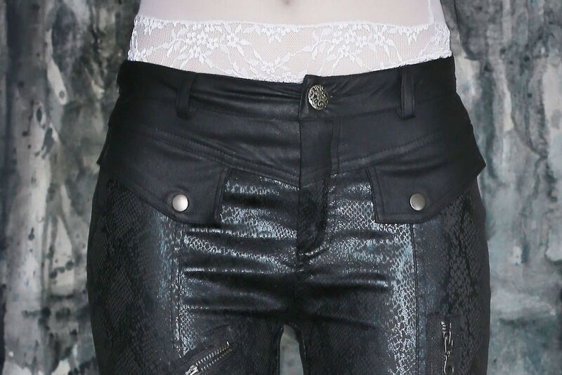 photo n&deg;7 : Legging noir effet serpent