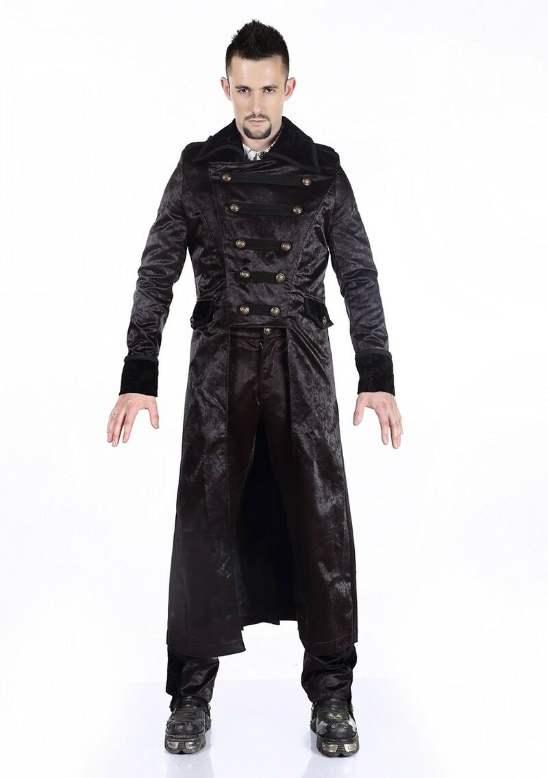 Cape Longue Gothique Avec Capuche Pour Homme - Style Sorcier Médiéval, Costume Renaissance, Cosplay Halloween