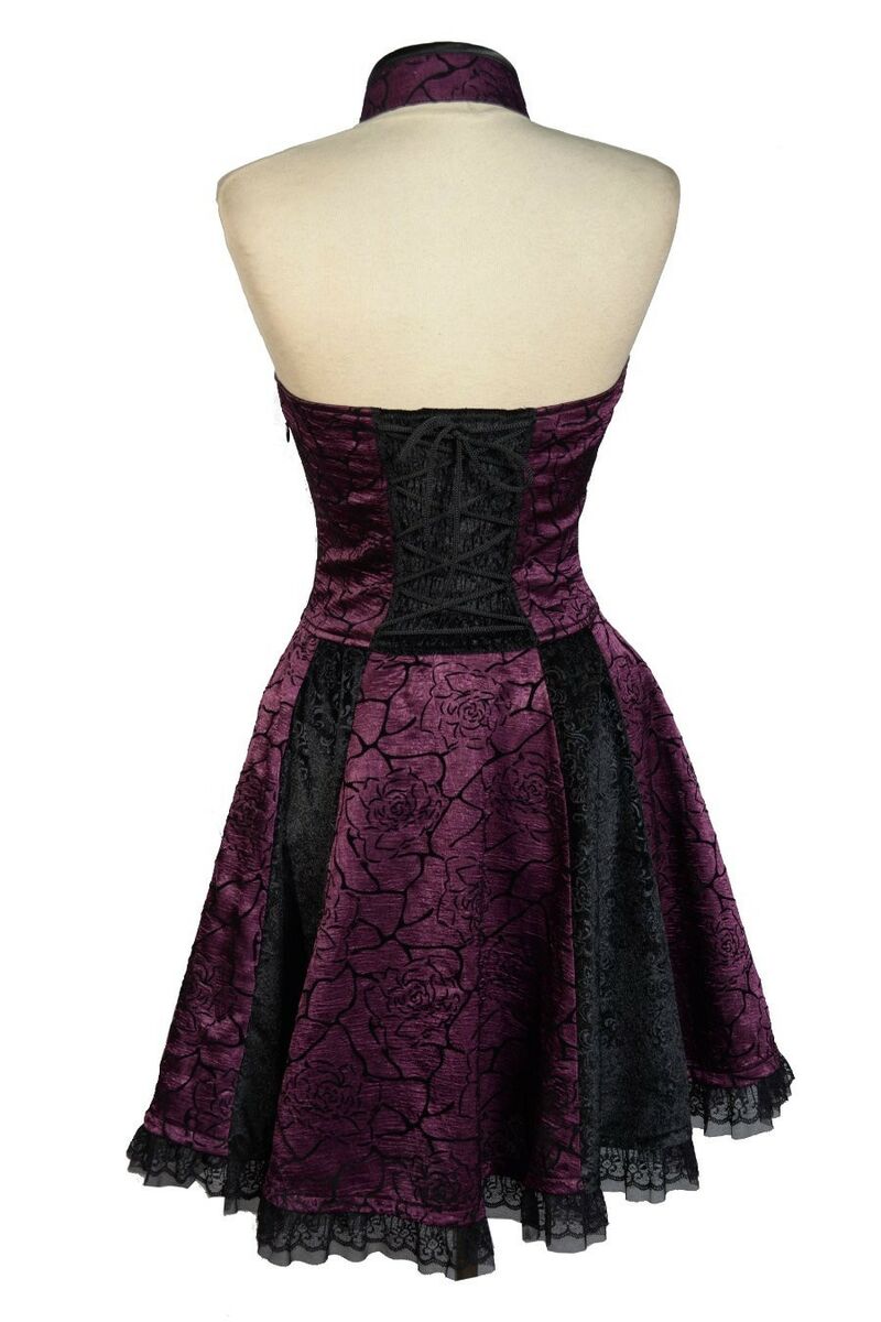 photo n&deg;6 : Robe Gothique Romantique Floqu&eacute;  Violet