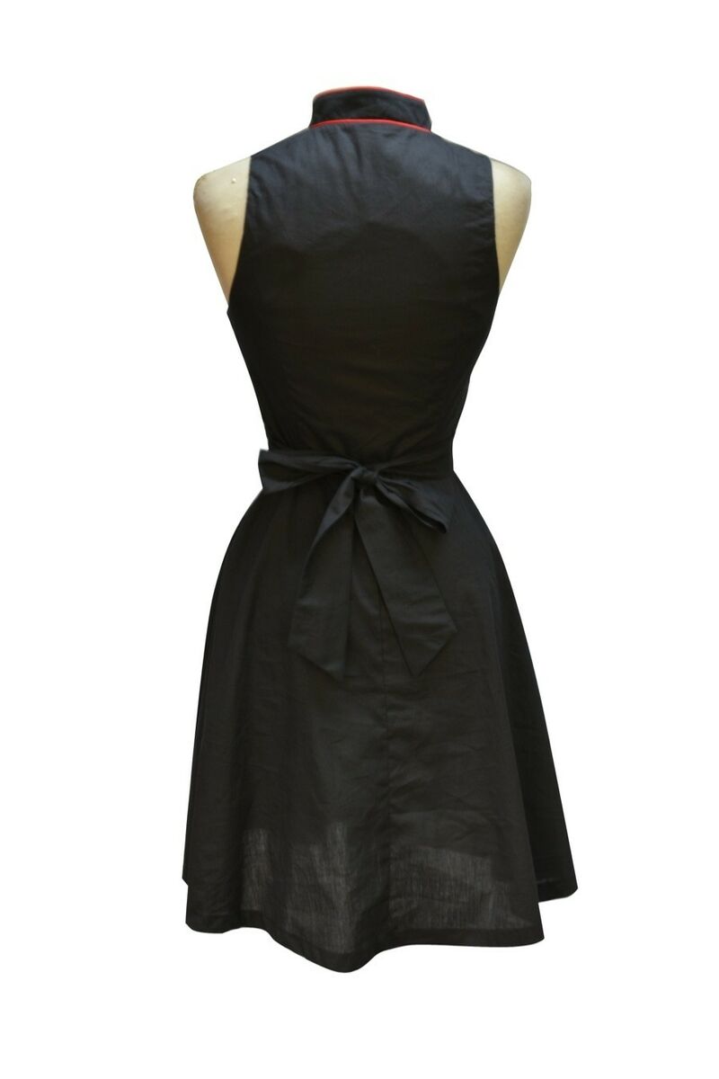 photo n&deg;3 : Robe Rockabilly 50's R&eacute;tro noir style asia