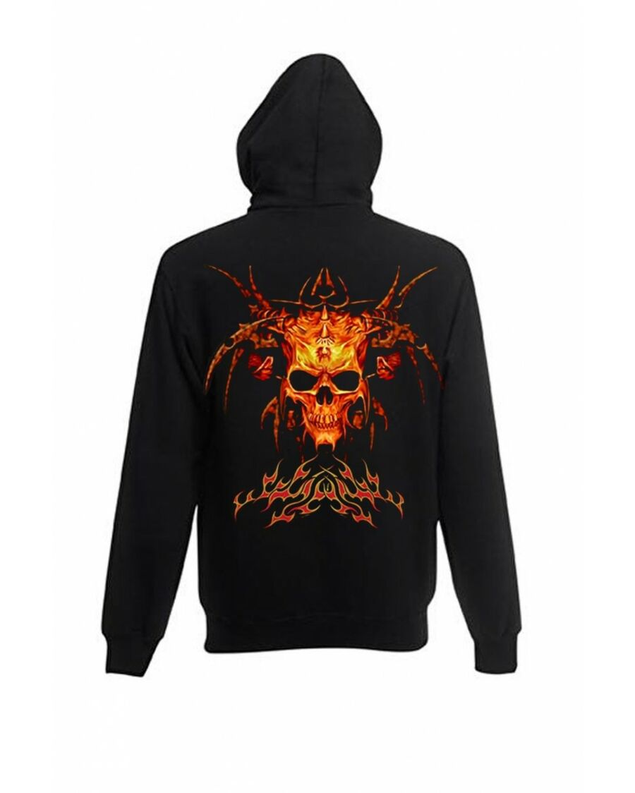 Sweat capuche gothique goth Fire