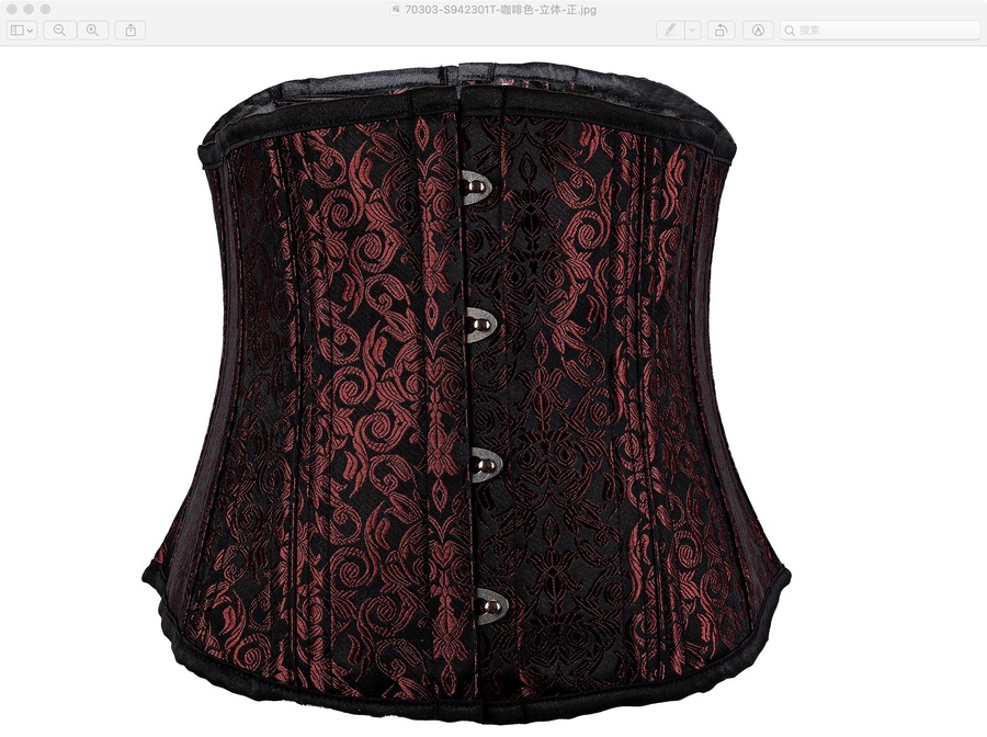 photo n°8 : Corset Sexy Glamour Laçage brocard